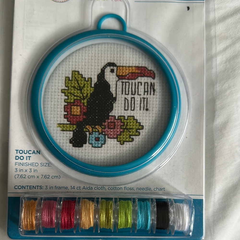 Bucilla Toucan Cross Stitch Kit